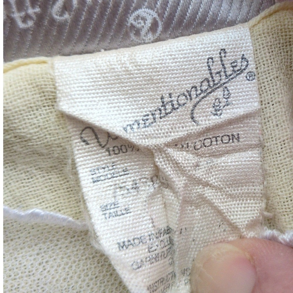 Soft Surroundings off-white Lace-Trim Cotton Chemise - Picture 4 of 11